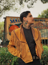 Load image into Gallery viewer, Western Suede Fringe Jacket
